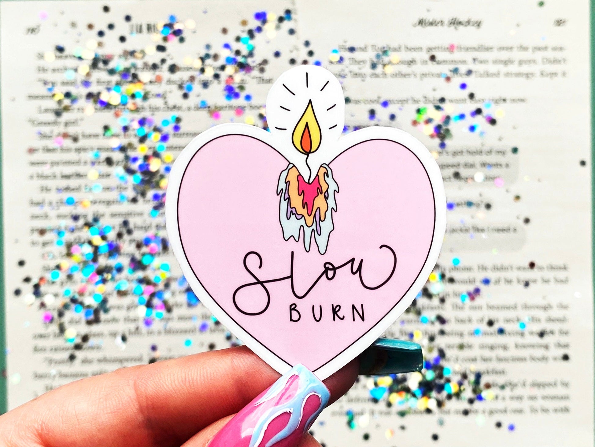 Slow Burn Candle Sticker - The Feral Girls Club