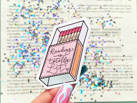 Reading Is Totally Lit Sticker - The Feral Girls Club