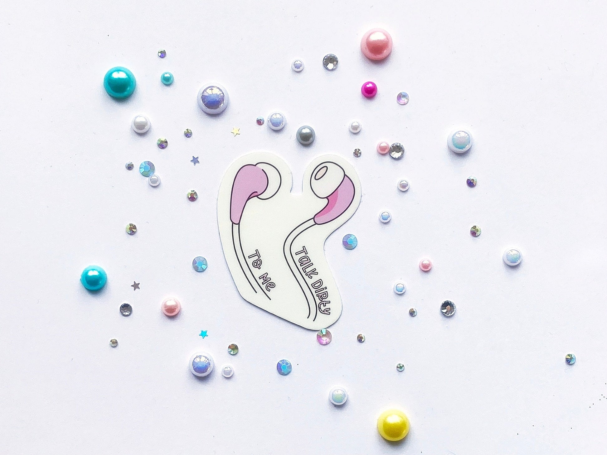 Talk Dirty To Me Earphones Sticker - The Feral Girls Club