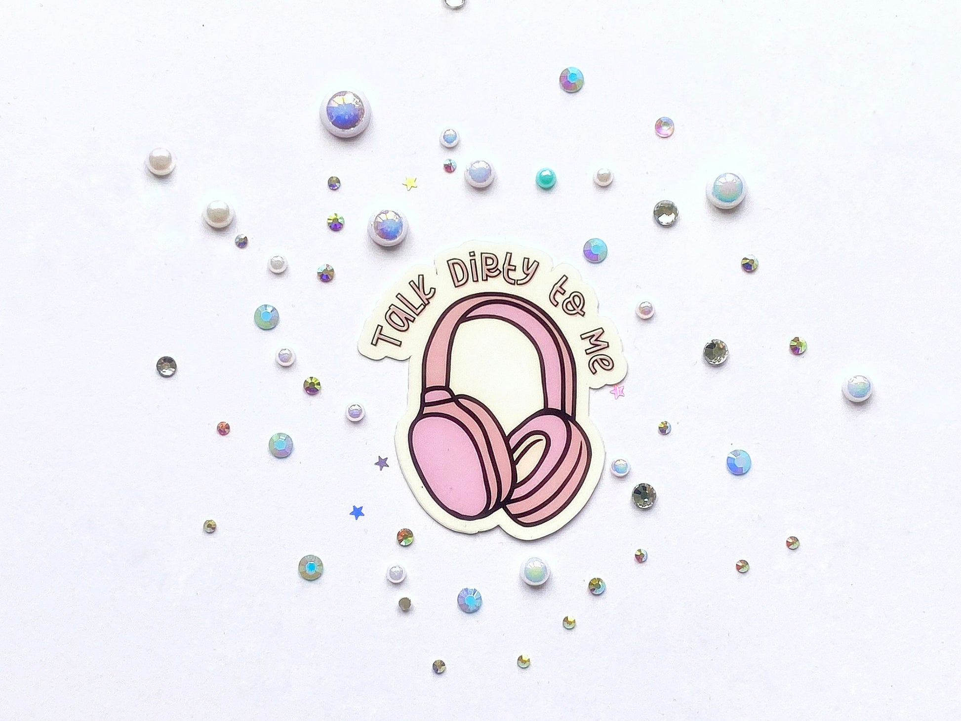 Talk Dirty To Me Headphones Sticker - The Feral Girls Club