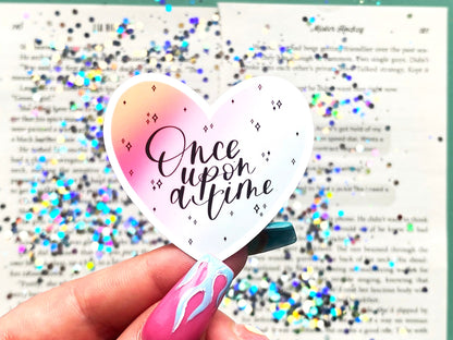 Once Upon A Time Rainbow Heart Sticker - The Feral Girls Club