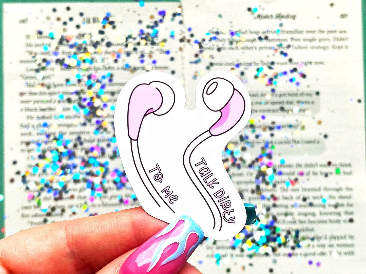 Talk Dirty To Me Earphones Sticker - The Feral Girls Club