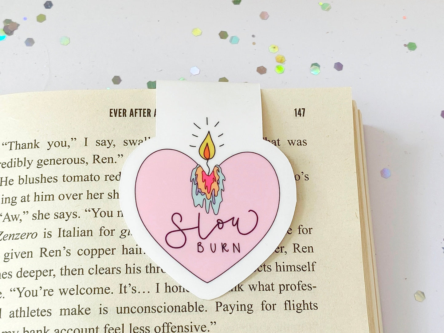 Slow Burn Candle Magnetic Bookmark - The Feral Girls Club