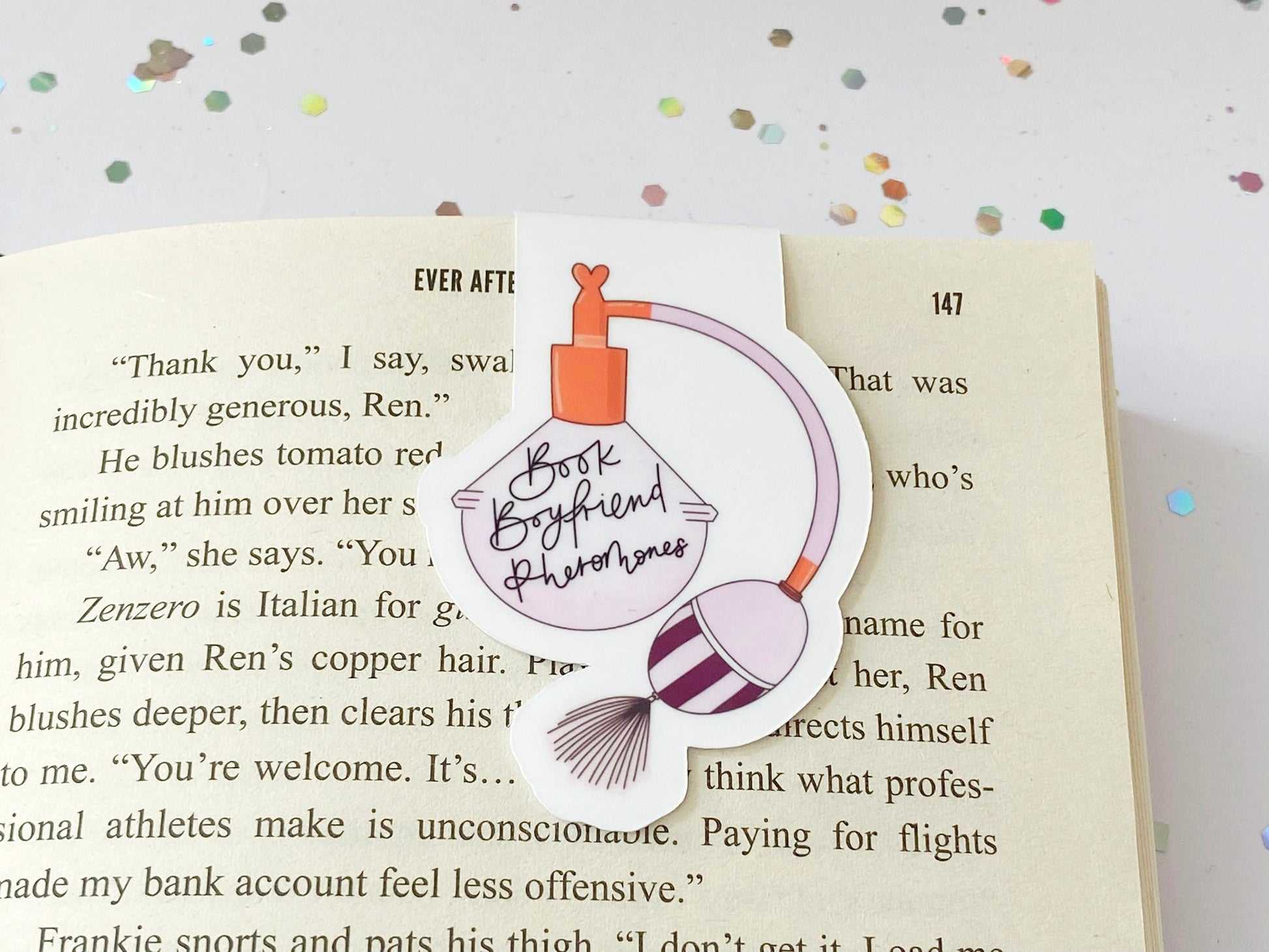 Book Boyfriend Pheramones Magnetic Bookmark - The Feral Girls Club