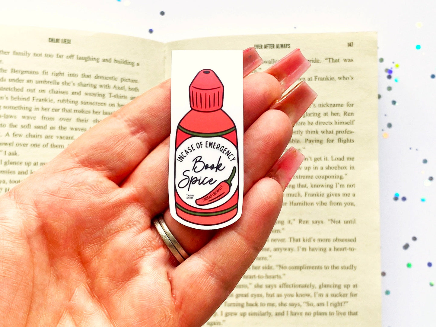 In Case of Emergency Book Spice Magnetic Bookmark - The Feral Girls Club