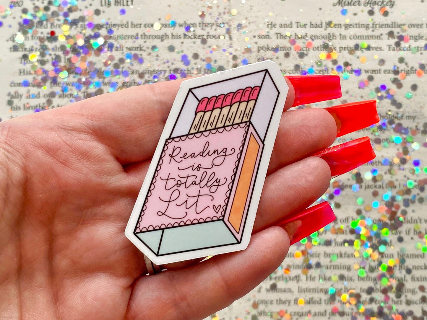 Reading Is Totally Lit Sticker - The Feral Girls Club