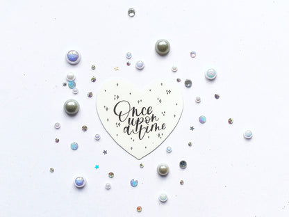 Once Upon A Time Heart Sticker - The Feral Girls Club