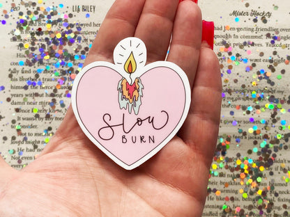 Slow Burn Candle Sticker - The Feral Girls Club