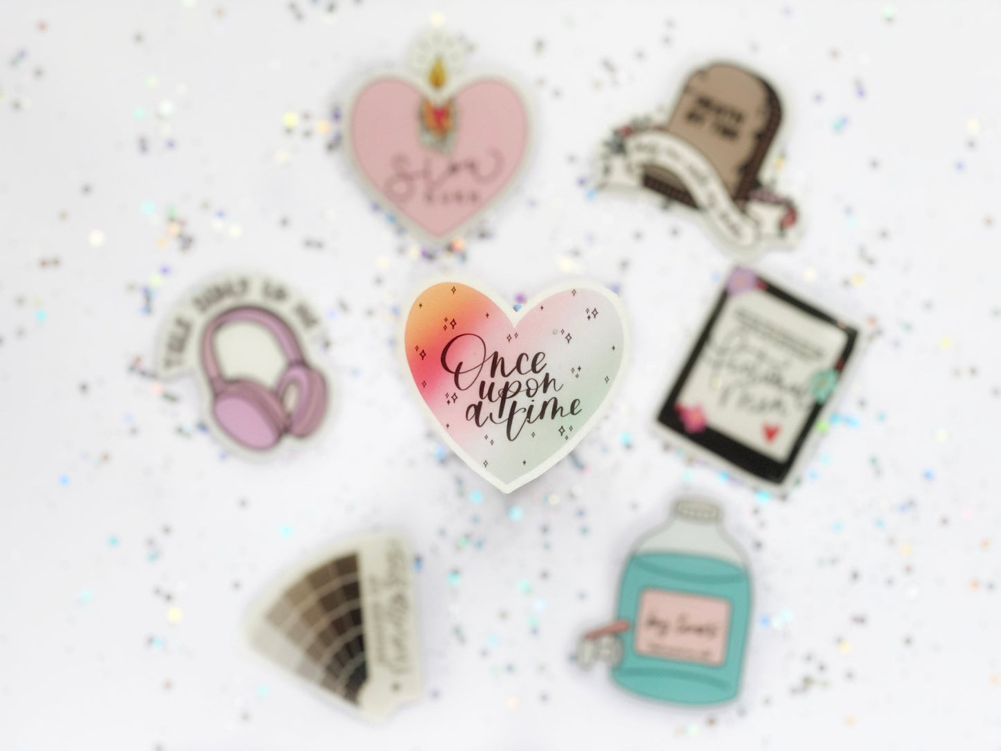 Once Upon A Time Rainbow Heart Sticker - The Feral Girls Club