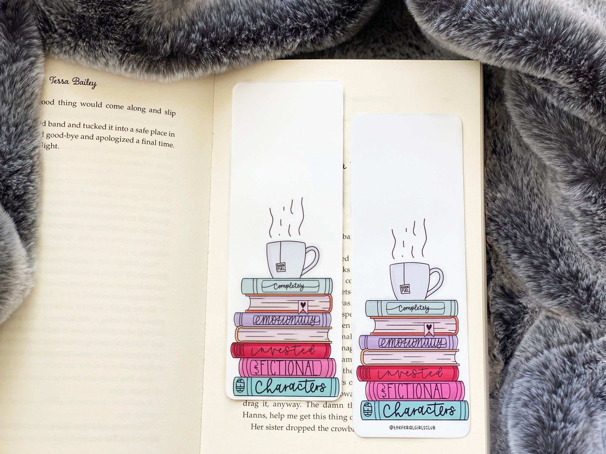 Emotionally Invested in Fictional Characters Bookmark - The Feral Girls Club