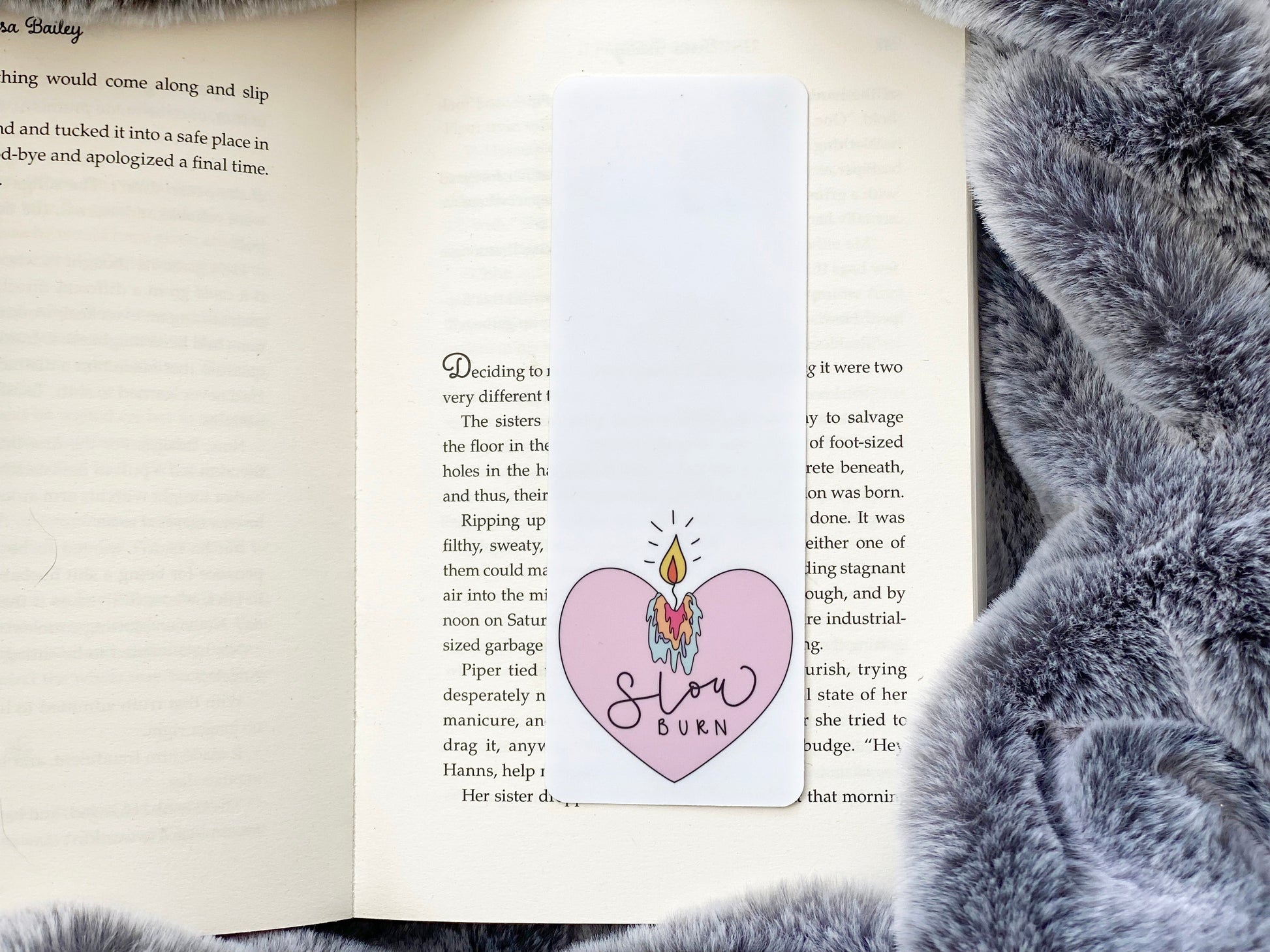 Slow Burn Candle Bookmark - The Feral Girls Club