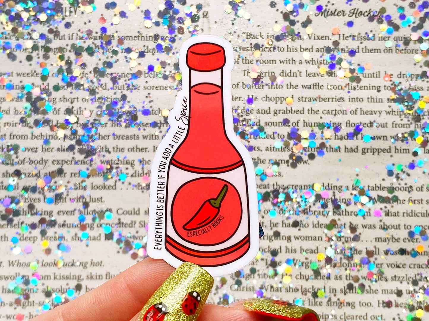 Spicy Book Hot Sauce Sticker - The Feral Girls Club