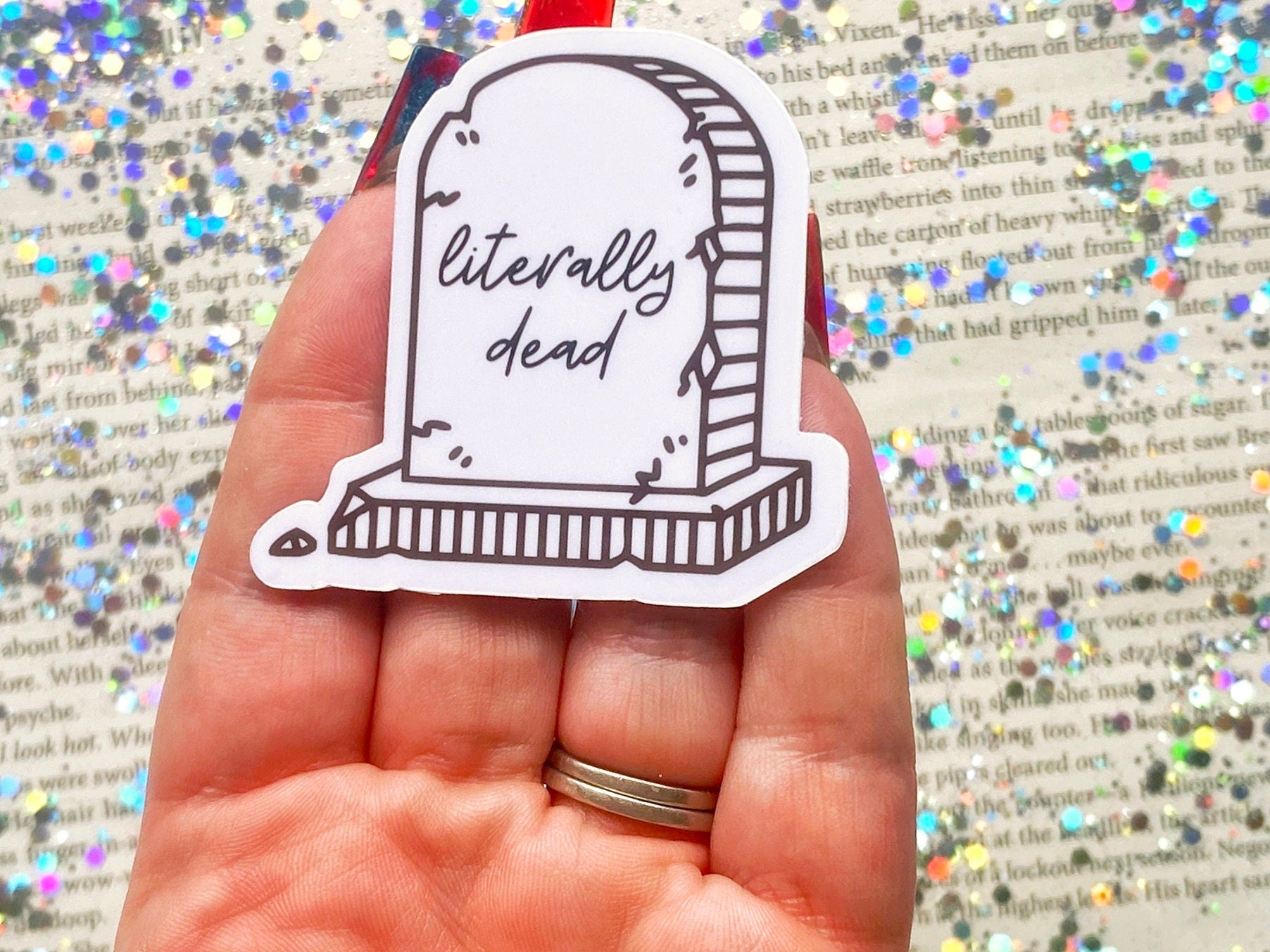 Literally Dead Sticker - The Feral Girls Club