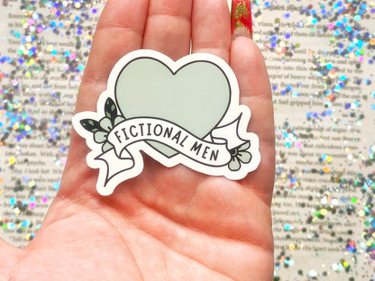 Fictional Men Green Heart Sticker - The Feral Girls Club