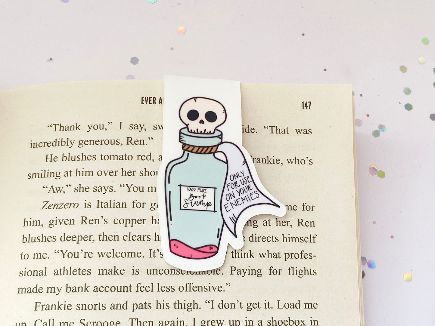 Book Slump Poison Bottle Magnetic Bookmark - The Feral Girls Club