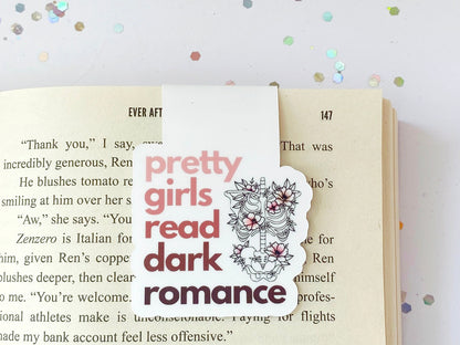 Pretty Girls Read Dark Romance Magnetic Bookmark - The Feral Girls Club