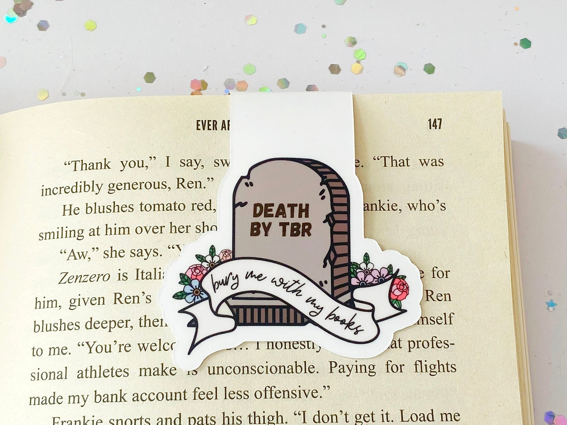 Death By TBR Magnetic Bookmark - The Feral Girls Club