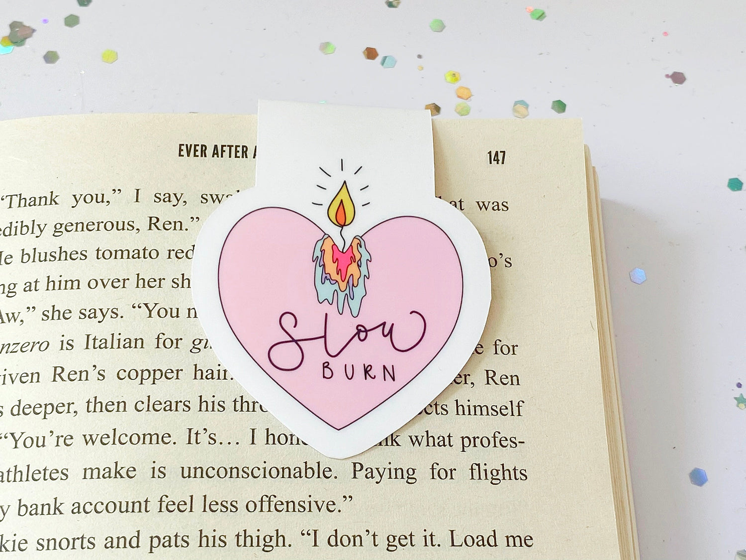 Slow Burn Candle Magnetic Bookmark - The Feral Girls Club