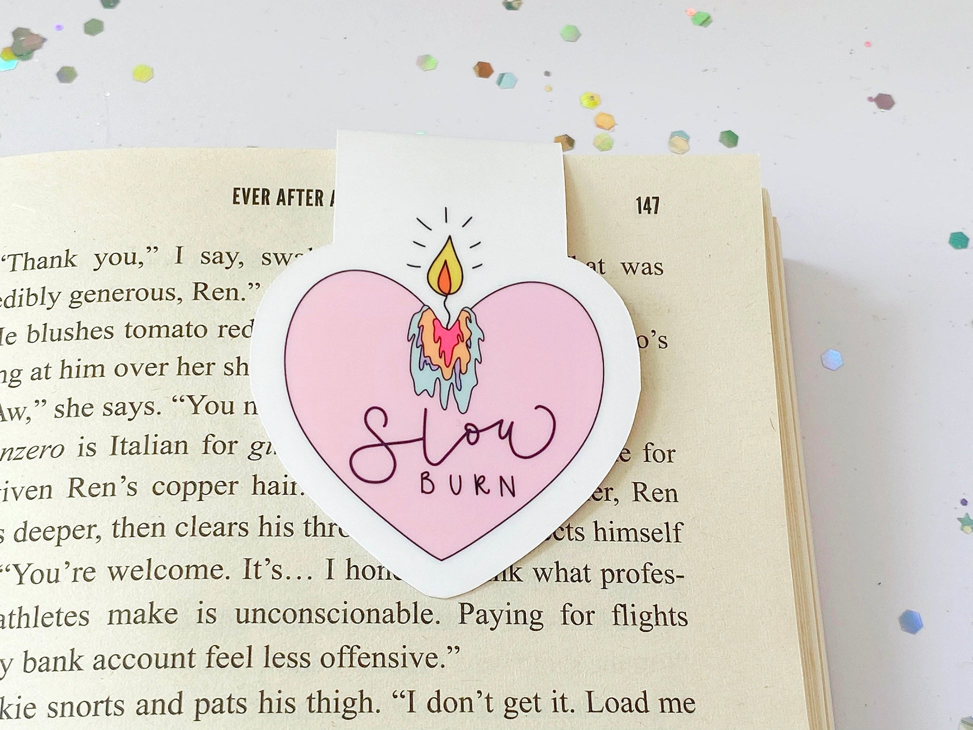 Slow Burn Candle Magnetic Bookmark - The Feral Girls Club