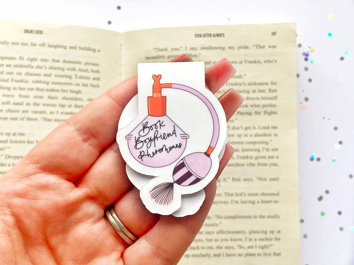 Book Boyfriend Pheramones Magnetic Bookmark - The Feral Girls Club