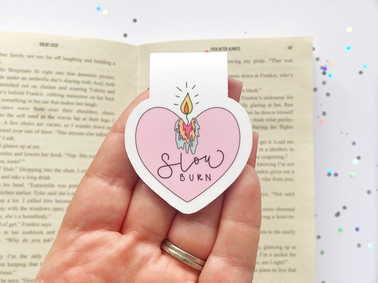 Slow Burn Candle Magnetic Bookmark - The Feral Girls Club